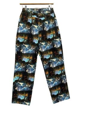 Lazy Oaf Kids Scenic Print Joggers - Blue, Green, Black